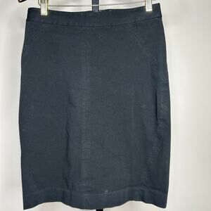 Ann‎ Taylor pencil Skirt-size 4- black knee length